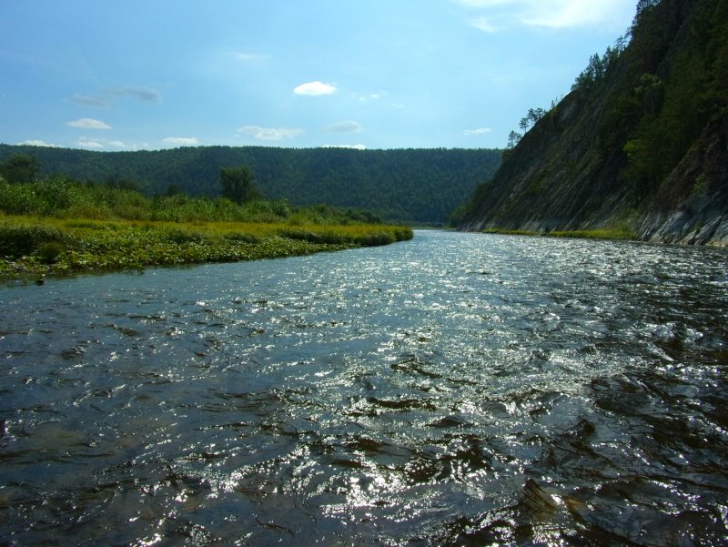 Река Юрюзань в Башкирии