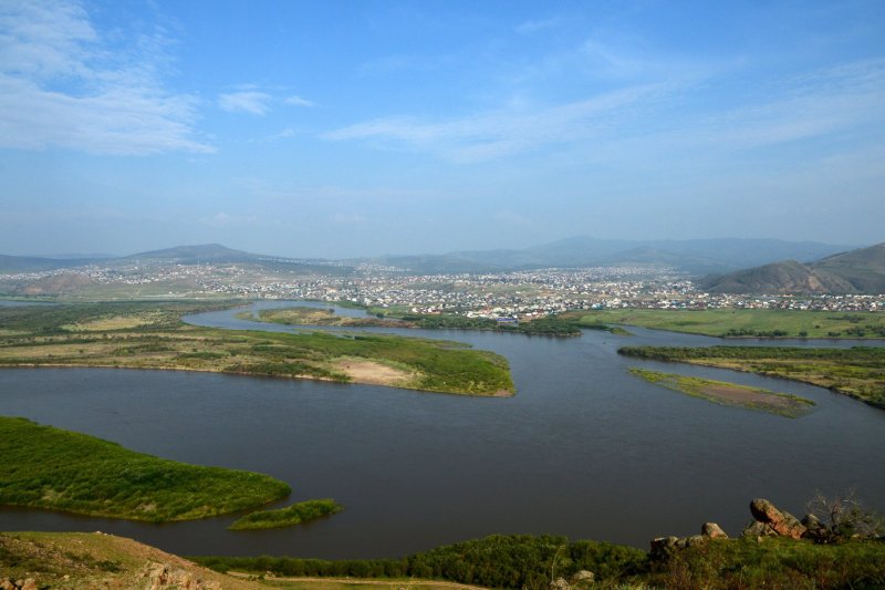Река Селенга в Бурятии город Улан Удэ