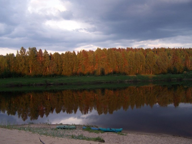 Река Унжа Вологодская область