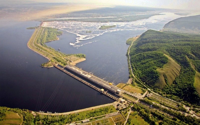 Город Самара река Волга