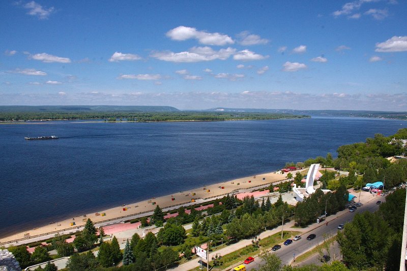 Волга река около Самары