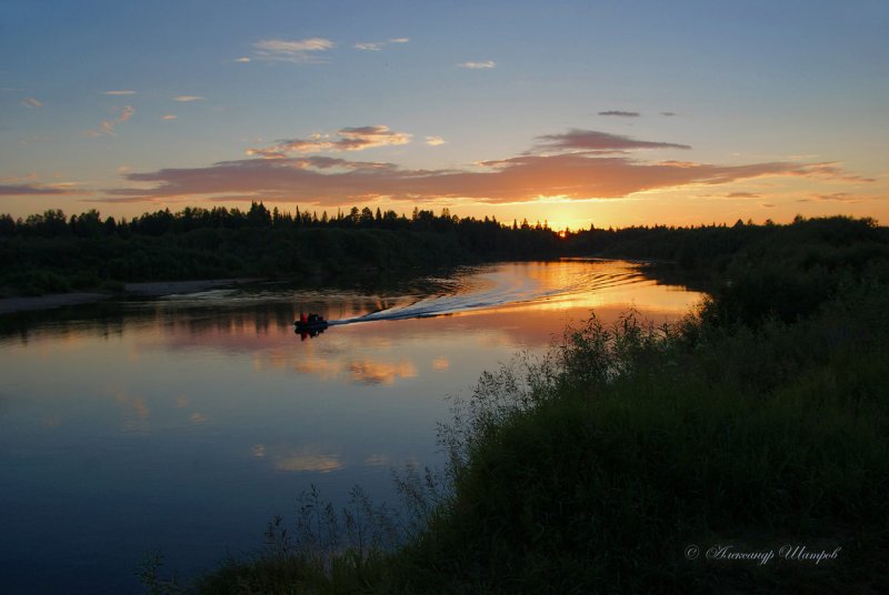 Река Ветлуга Костромская область Одоевское