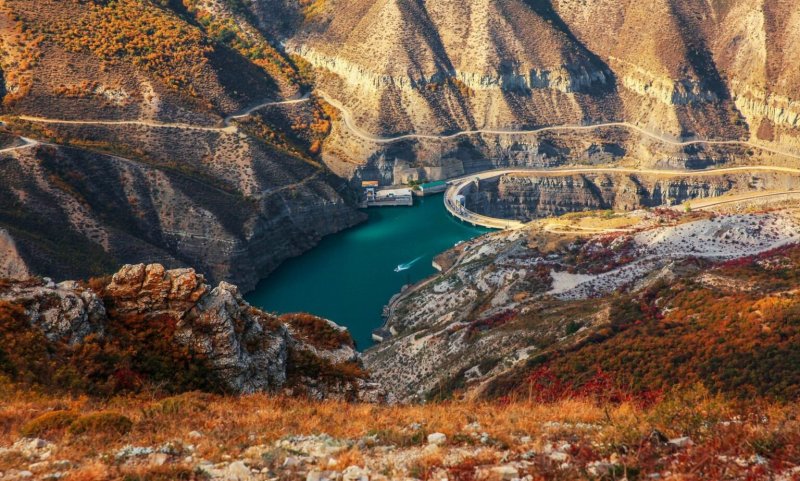 Сулакский каньон в Дагестане март