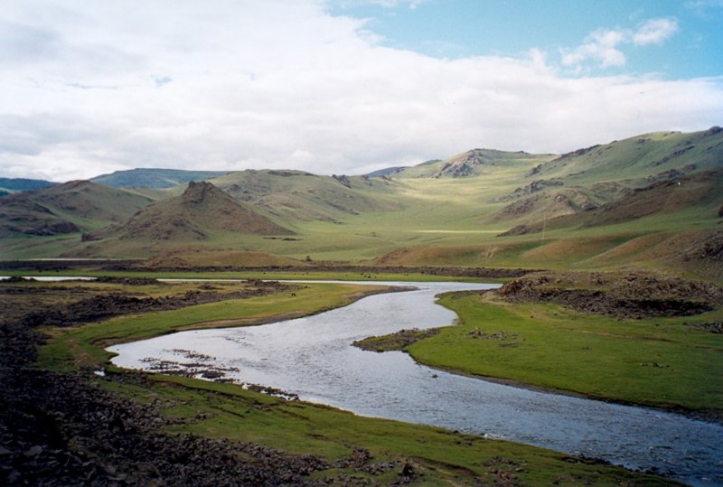 Река Туул в Монголии