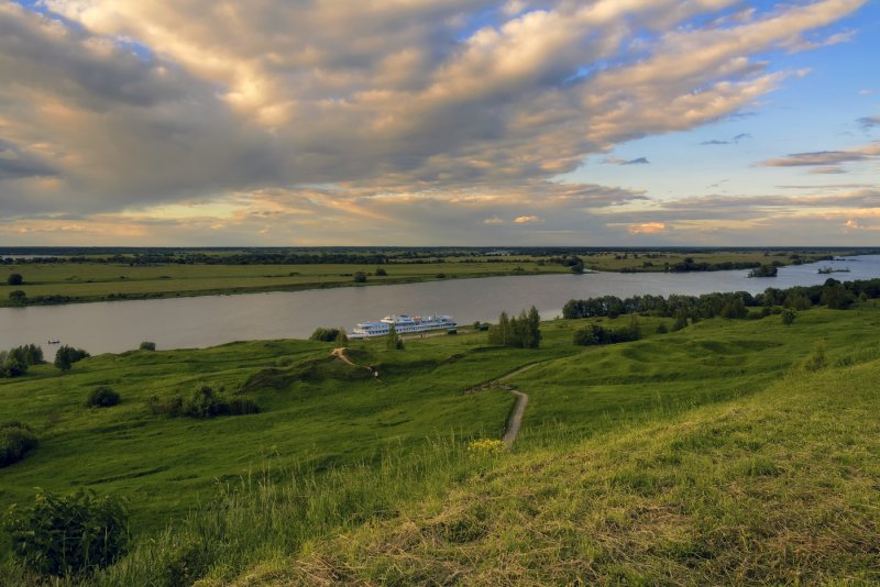Река Таруса в Калужской области