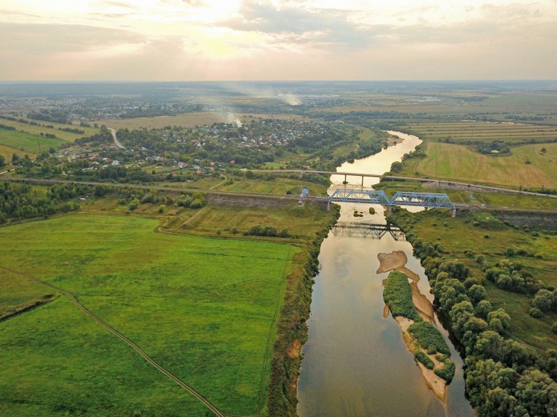Река Ока в Калуге