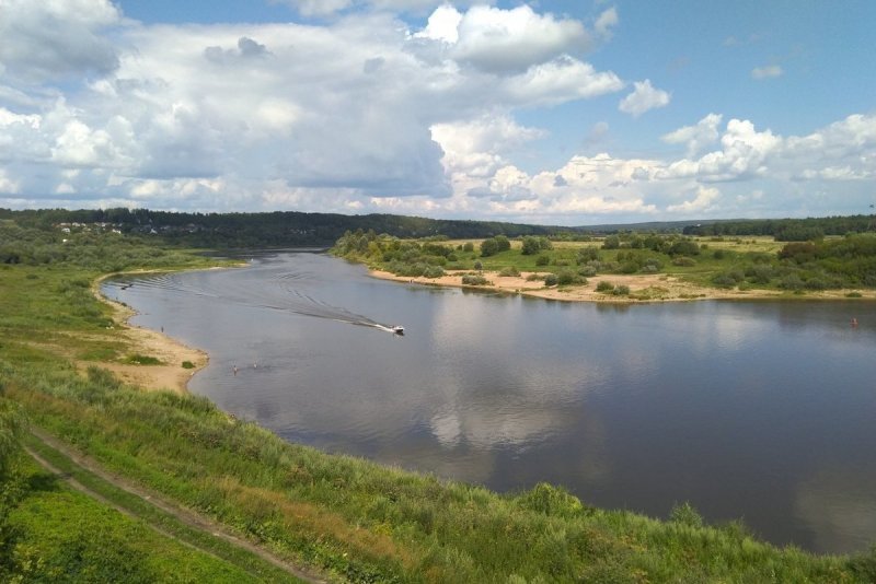Река Ока в Калуге