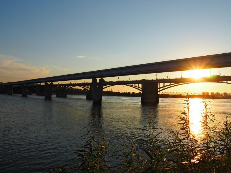 Железнодорожный мост Новосибирск