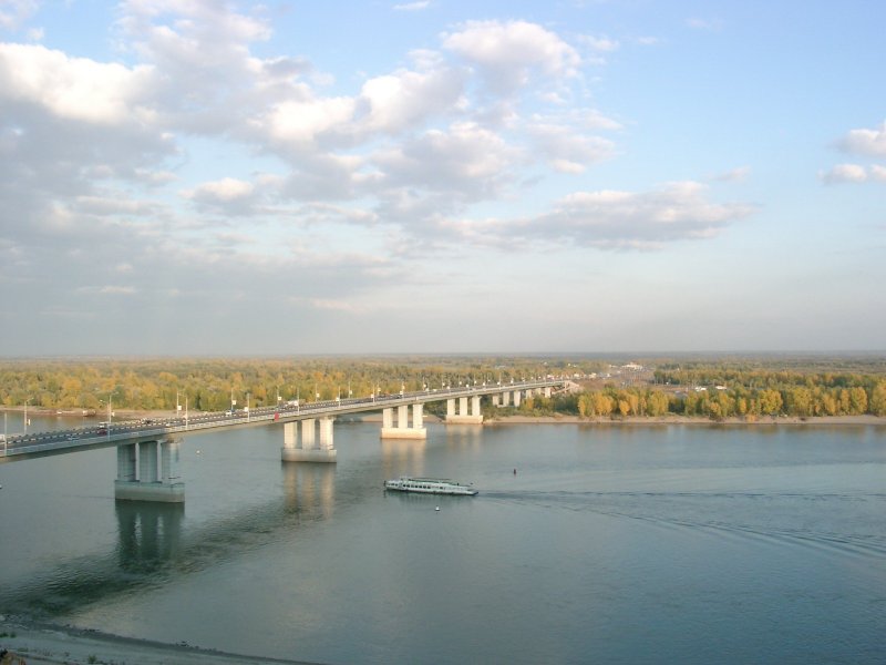 Река Обь Барнаул фото на карте