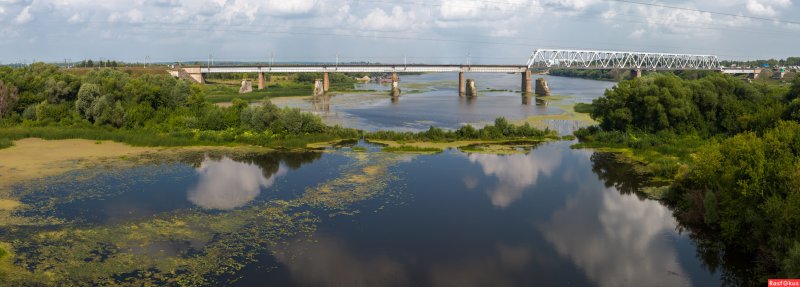 Мост река Ока Рязань