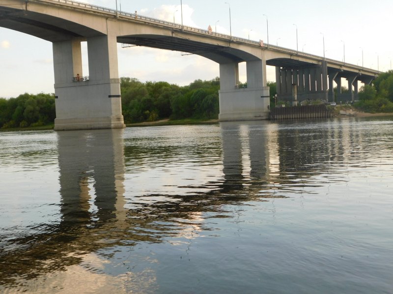 Солотчинский мост река Ока