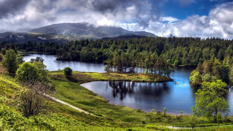 Озеро District в Шотландии