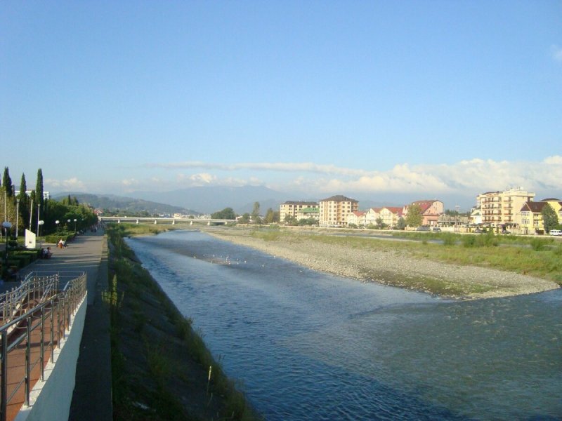Река Мзымта Сочи мост