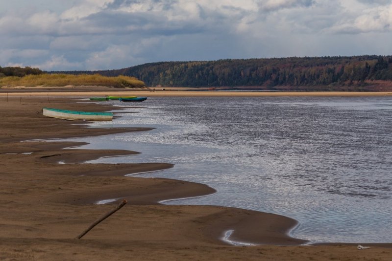 Река Северная Двина закат