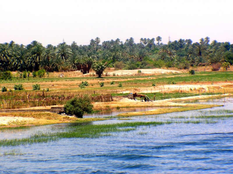 Река Нил древний Египет разлив Нила