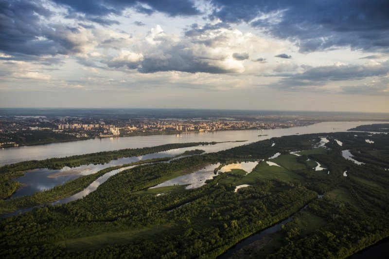 Самарка река и Волга