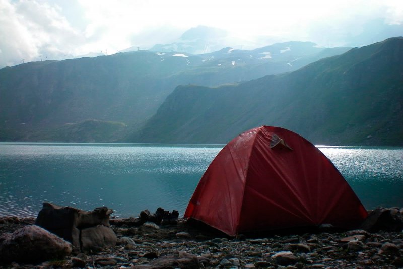 Место для палатки
