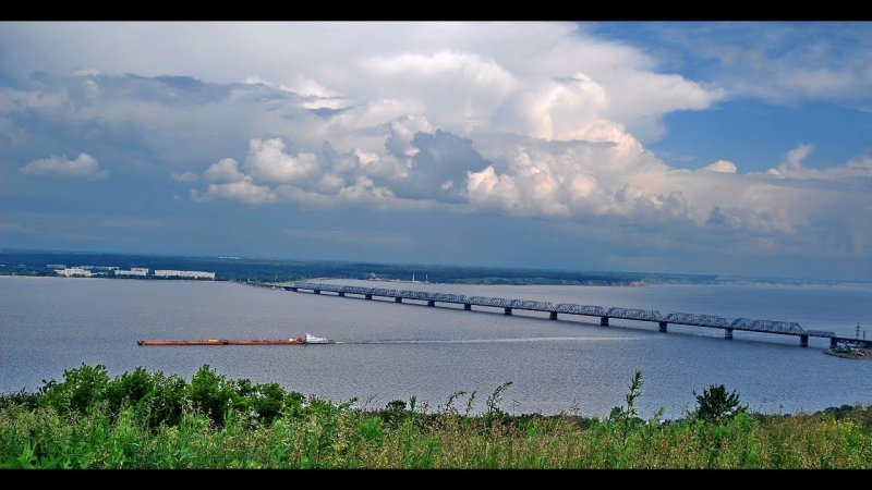Волга река Ульяновск широкая