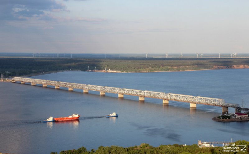 Куйбышевское водохранилище мост