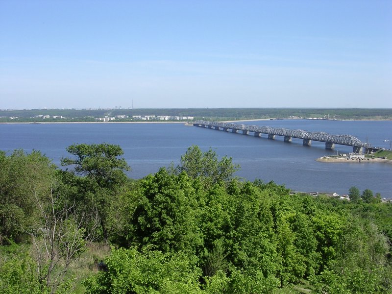 Мост в Ульяновске через Волгу Императорский
