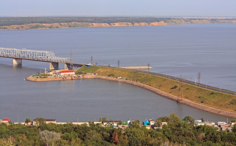 Ульяновск мост через Волгу