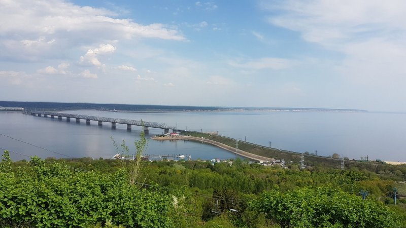 Река Волга Куйбышевское водохранилище