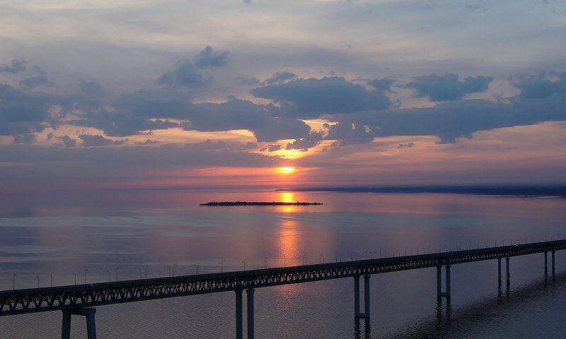 Президентский мост Ульяновск остров