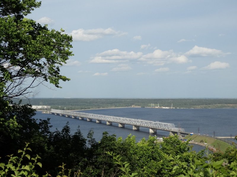Волга река мост Ульяновск президентский