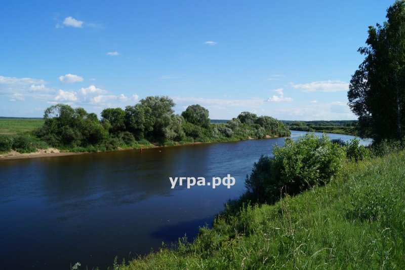 Река Угра ширина в Калужской области