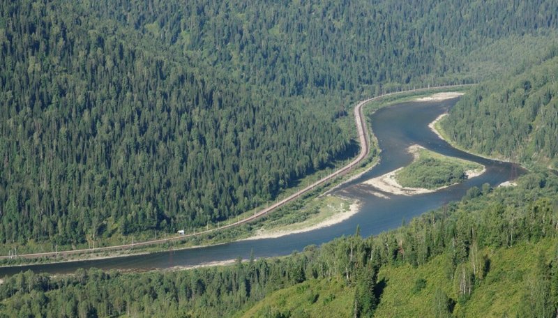 Река Томь Междуреченск