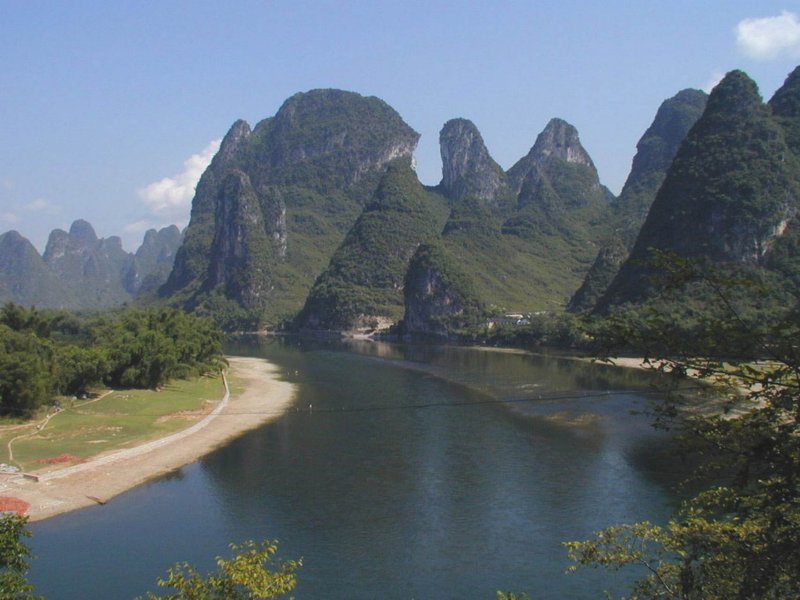 Горы Гуйлинь Китай река