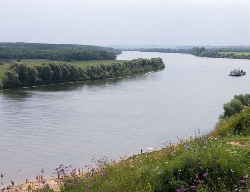 Река Ока в Коломне