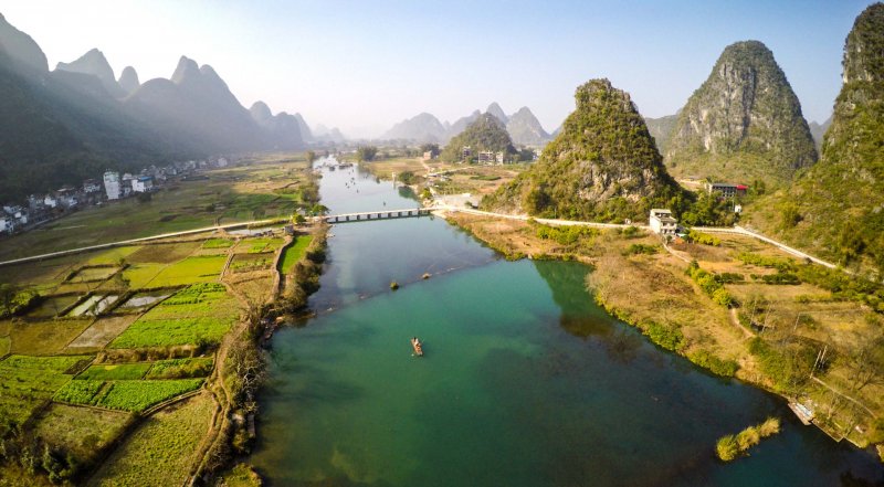 Живописная река ли в Китае
