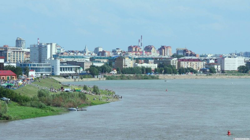Ширина реки Иртыш в Омске