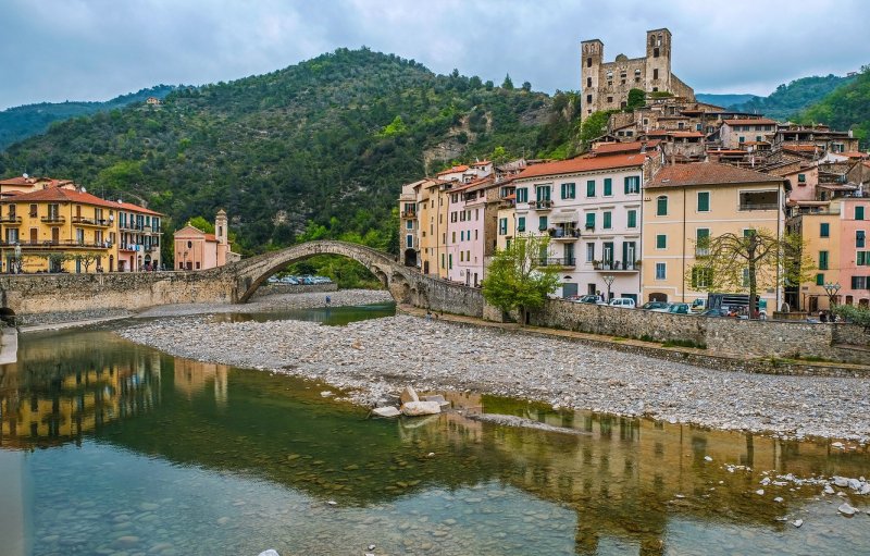 Река Тибр в Италии