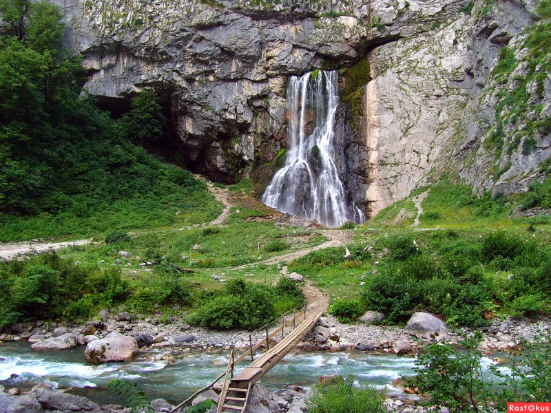 Водопад Губский Абхазия