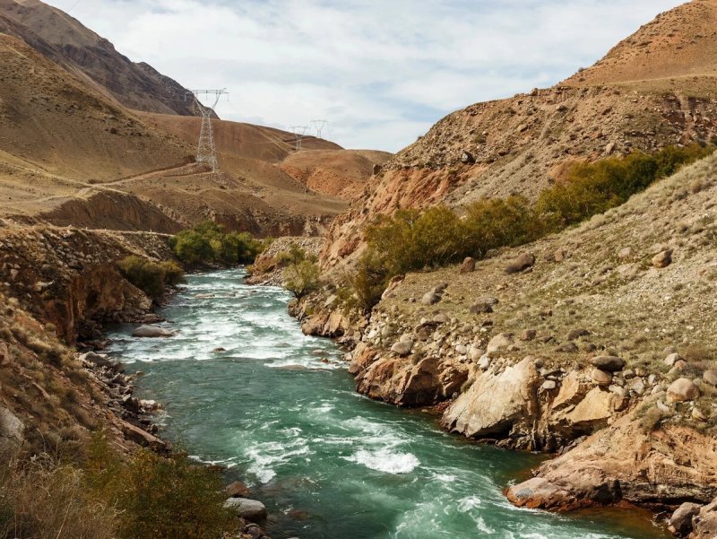 Природа Кыргызстана река Нарын