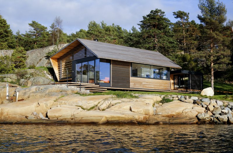 Дом у скалы, Норвегия.«Lund Hagem»,