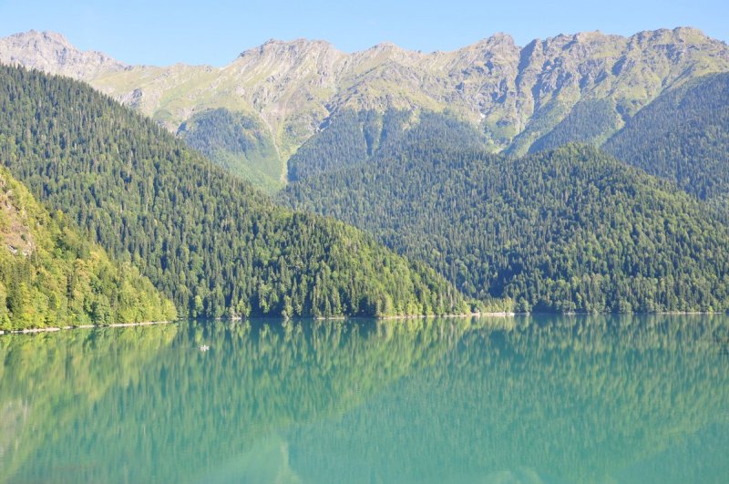 Озеро Рица Абхазия реальность