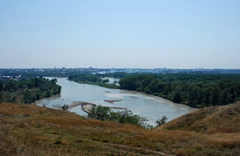 Устье реки Кубань в Краснодарском крае