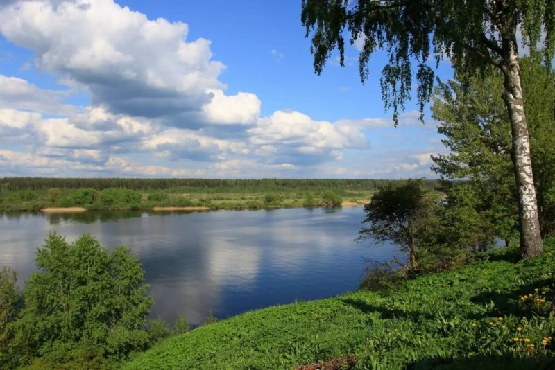 Просторы России река Волга