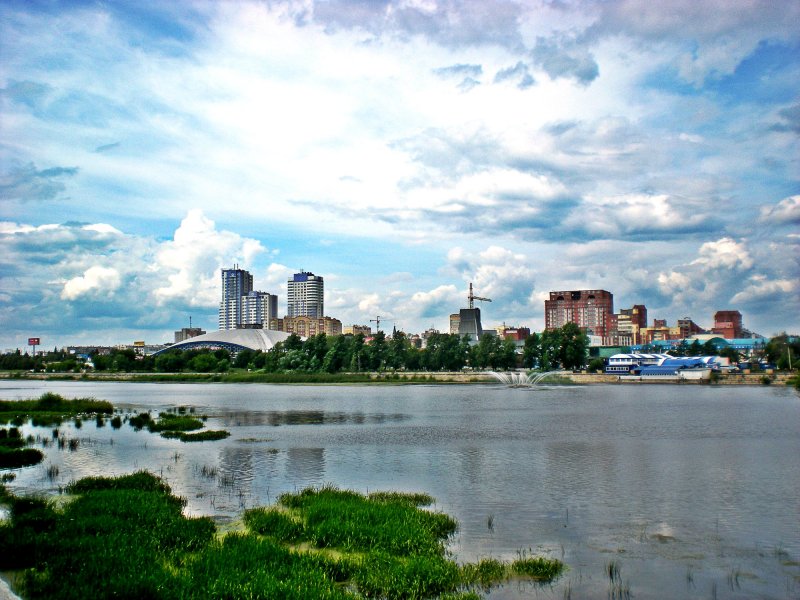 Река Миасс в Челябинске