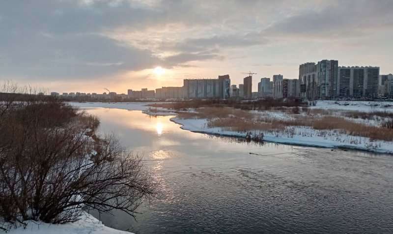 Река Миасс в Челябинске