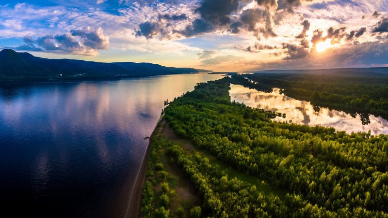Река Волга в Самарском крае