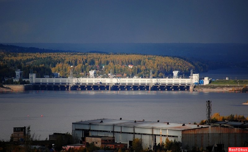 Кама река Пермь ГЭС