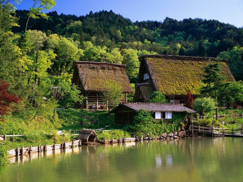 Озеро в деревне