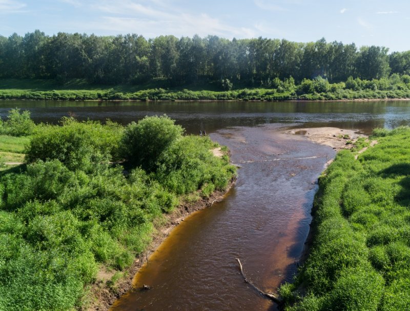 Река Полота в Полоцке