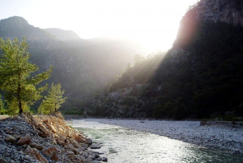 Река Терек на Кавказе