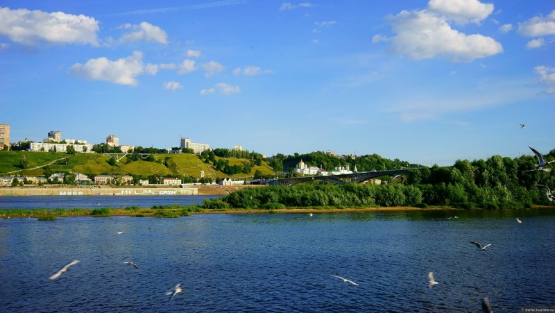Река Волга Дятловы горы Нижний Новгород