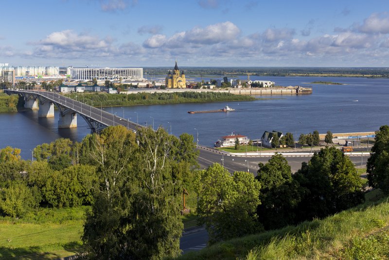 Нижний Новгород реки Ока и Волга